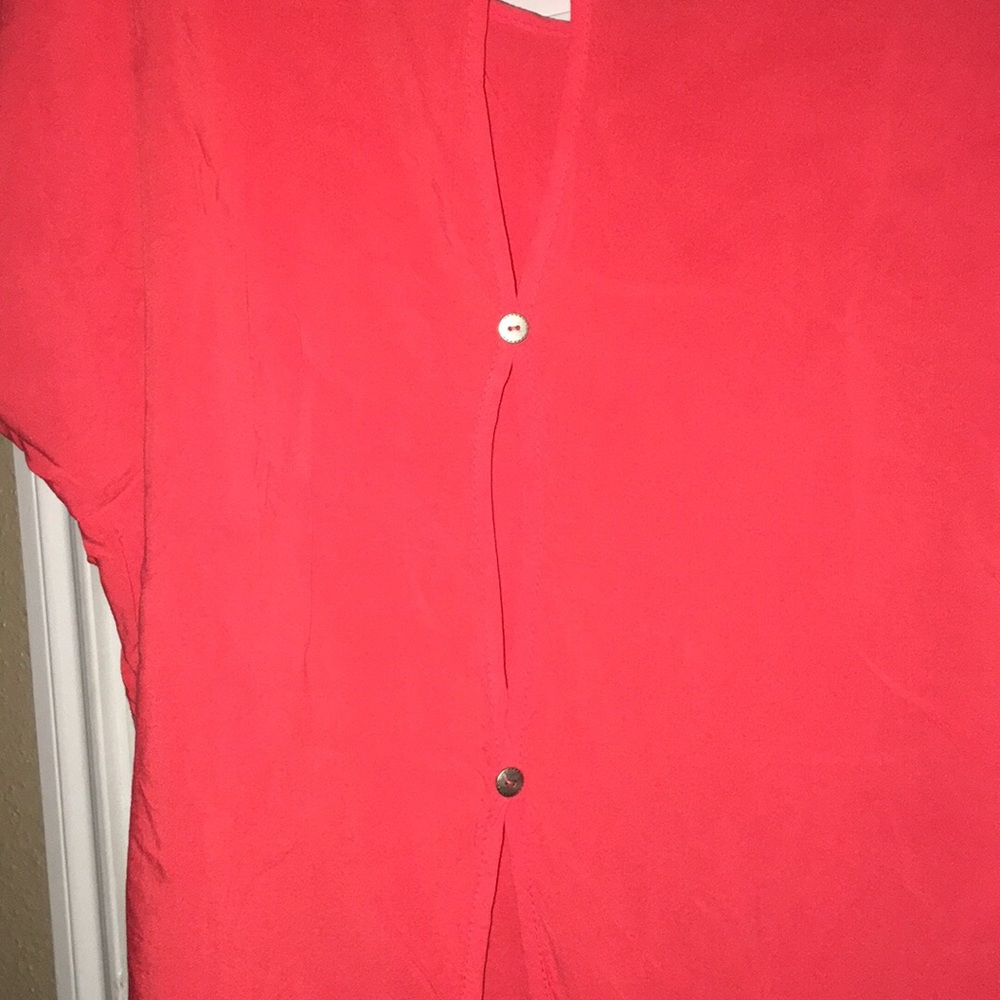 Women open back blouse